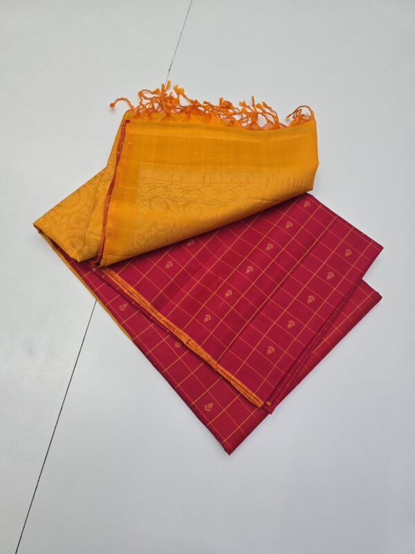 Pure Kanchipuram Handloom Soft Silks - Image 2